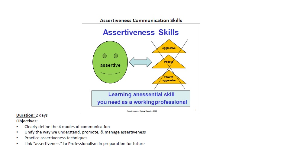 communication skills staff training courses amman jordan
